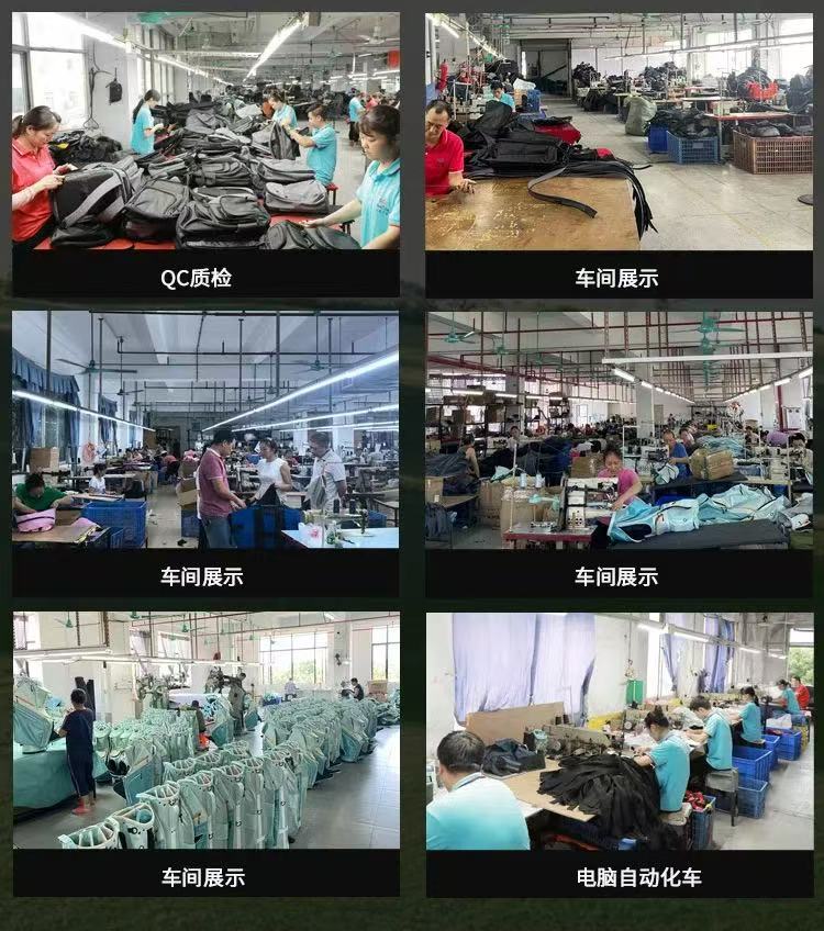 Sanying Golf Bag Factory & Production Process wholesale Sanying Bags factory workshop and QC inspection for golf bag manufacturing