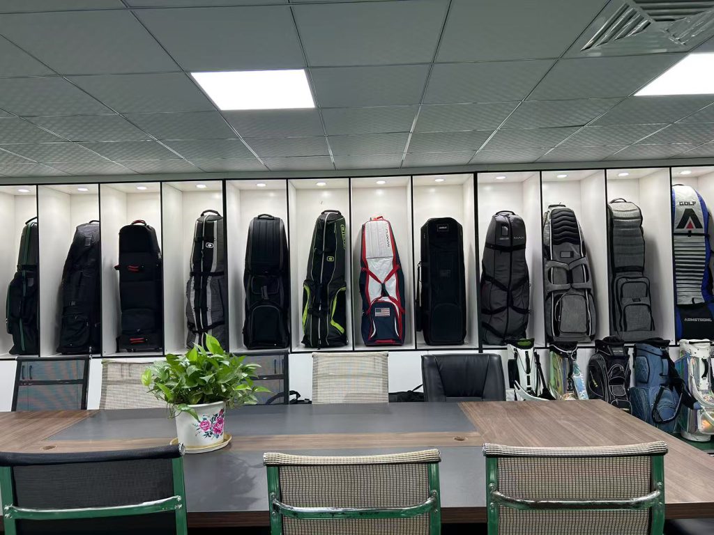 Sanying Bags factory showroom and workshop in Dongguan