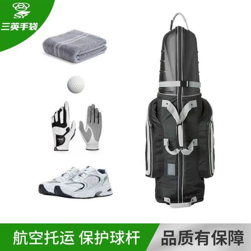 ABS Golf Aviation Bag with Golf Accessories, Complete Golf Travel Solution