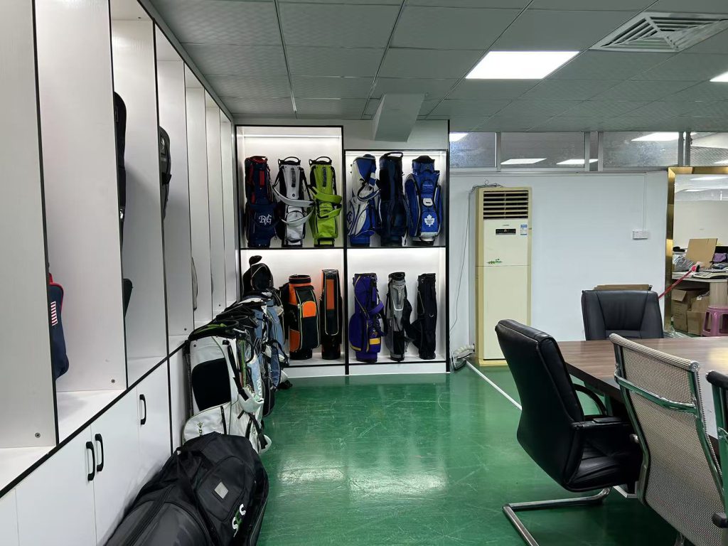 Sanying Bags factory showroom and workshop in Dongguan