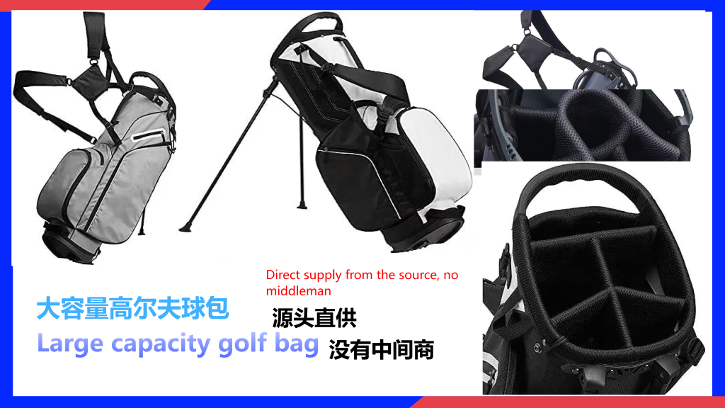Sanyingbags Large Capacity Golf Stand Bag - Direct Factory Supply, No Middleman
